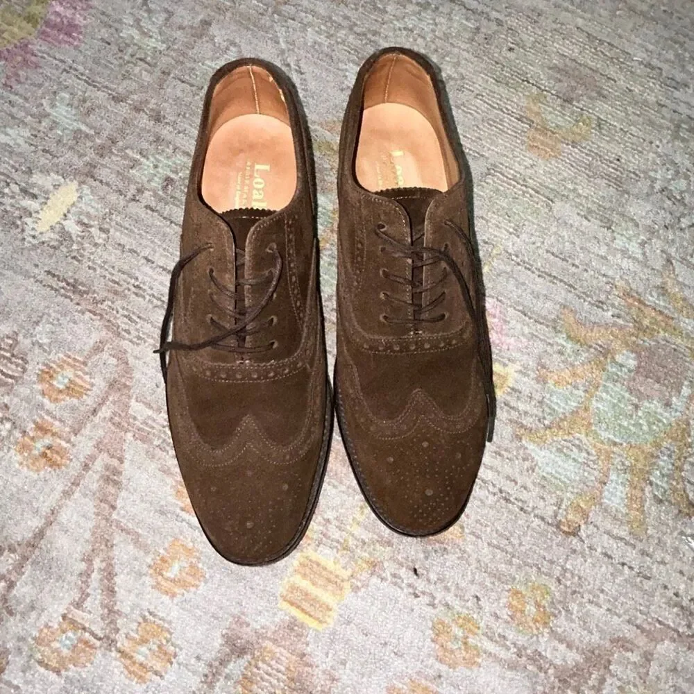 Loake suede brown Oxford dress shoes sz 7